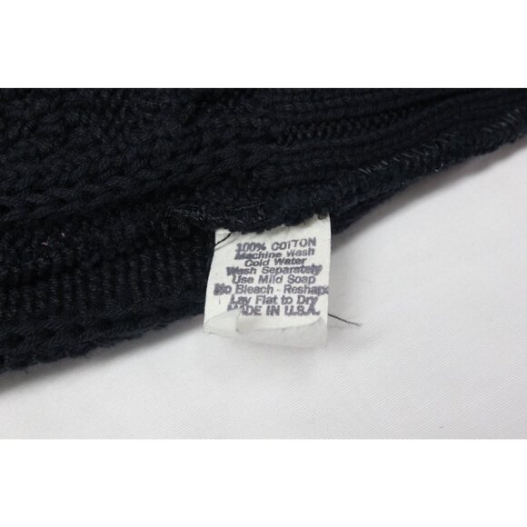 American Crew Club Fisherman Sweater Men’s Size XL Cable Knit V-Neck Vintage - Picture 8 of 10